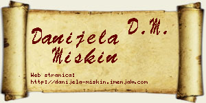 Danijela Miskin vizit kartica